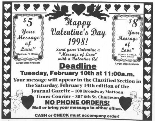 Send your Valentine a "Message of Love"